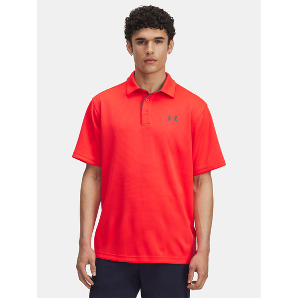 Mens Under Armour Tech T-Shirt Polo-RED - Mens 66156586