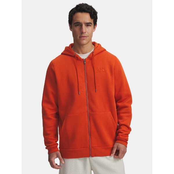 Mens Under Armour UA Icon Fleece FZ Hood-ORG - Mens Sweatshirt 66150333