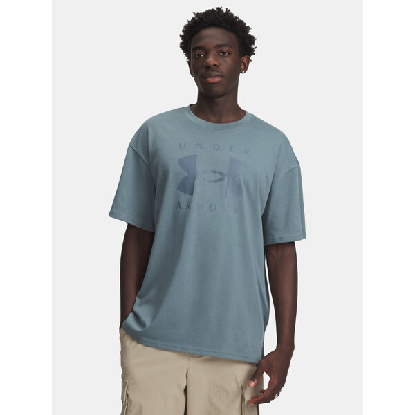 Mens Under Armour UA M HW OS Branded SS-BLU T-Shirt - Mens 66150325