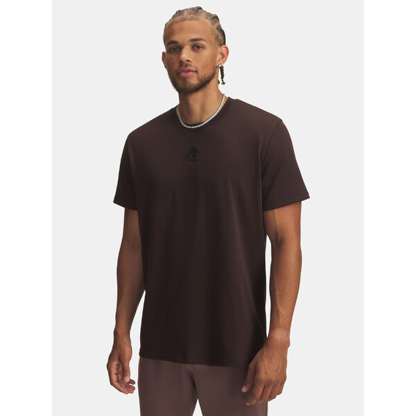 Mens Under Armour Curry Hvyweight T-Shirt Logo Tee-BRN - Mens 66150232