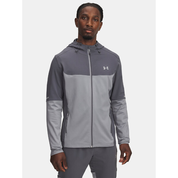 Mens Under Armour Utility Woven Winterized FZ-GRY Jacket - Mens 66244297