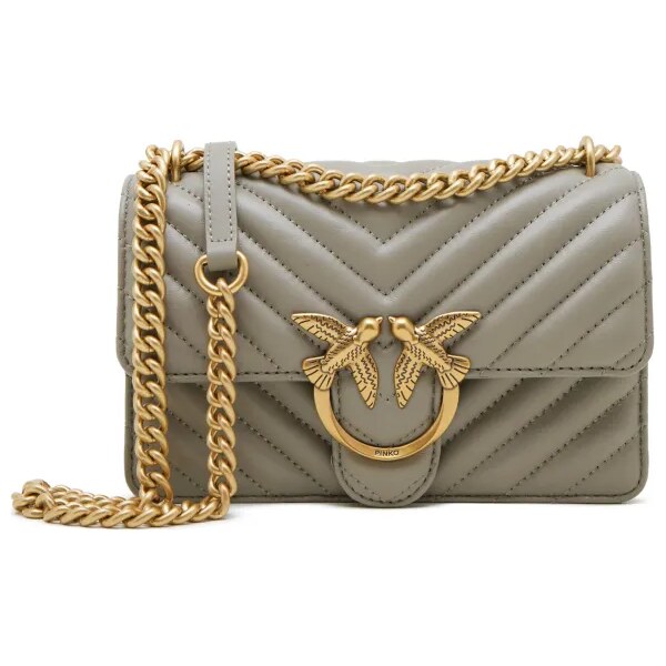 Pinko Kožená kabelka na rameno Love One Mini Crossbody 48663647