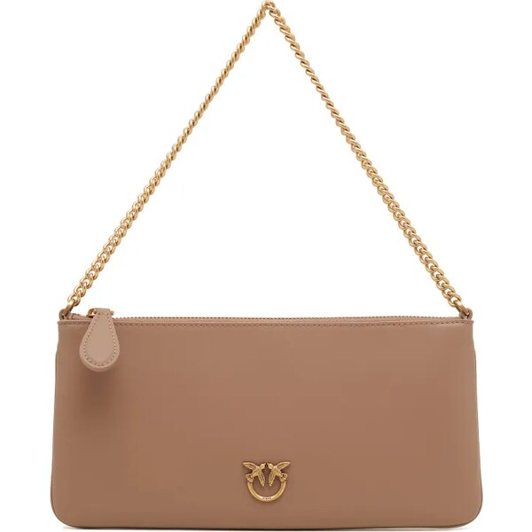 Pinko Kožená listová kabelka FLAT VITELLO SETA 48513975