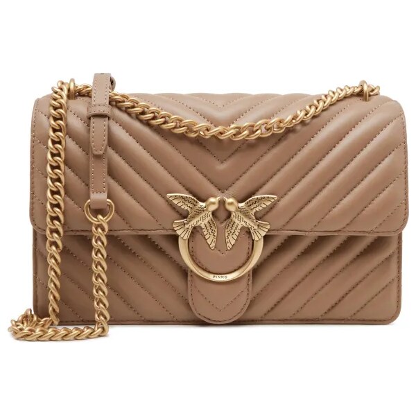 Pinko Kožená kabelka na rameno LOVE ONE CLASSIC 48491781