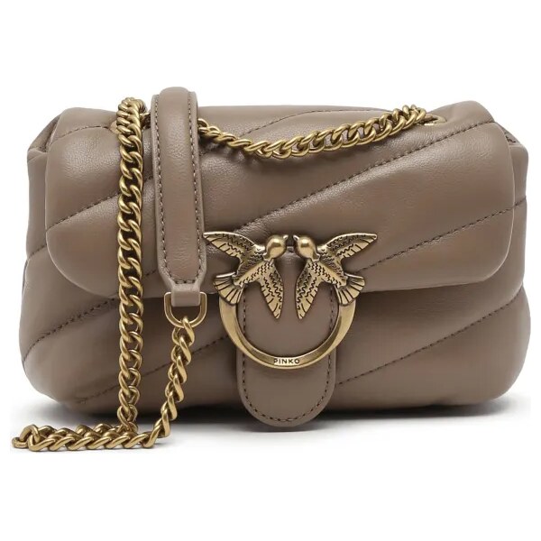 Pinko Kožená kabelka na rameno LOVE BABY PUFF C SHEEP NAPPA 44164008