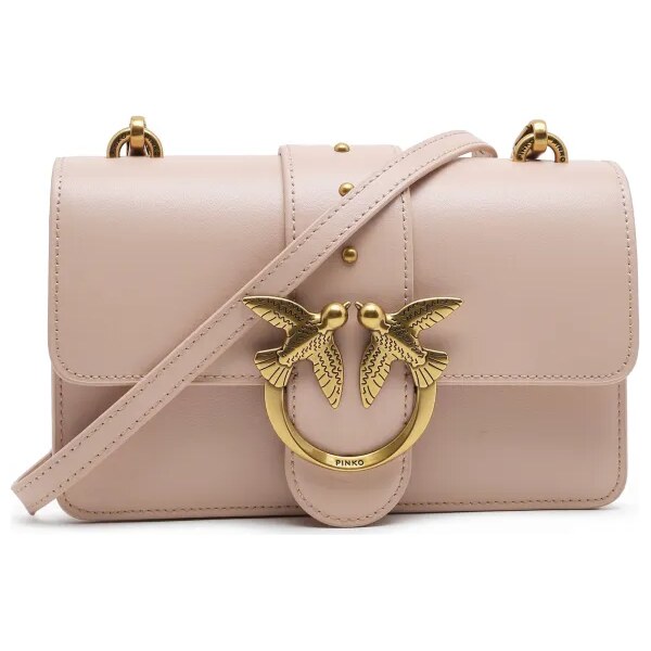 Pinko Kožená kabelka na rameno LOVE ONE MINI CL PLTT 38146644