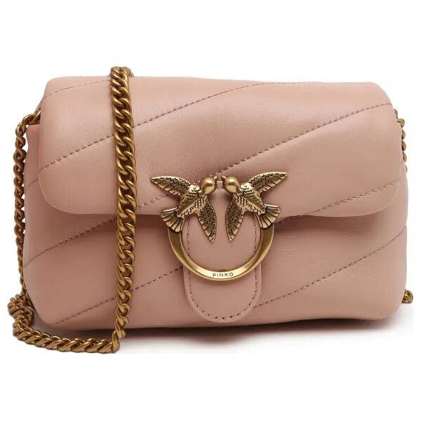 Pinko Kožená crossbody kabelka LOVE BABY PUFF C SHEEP NAPPA 37504441