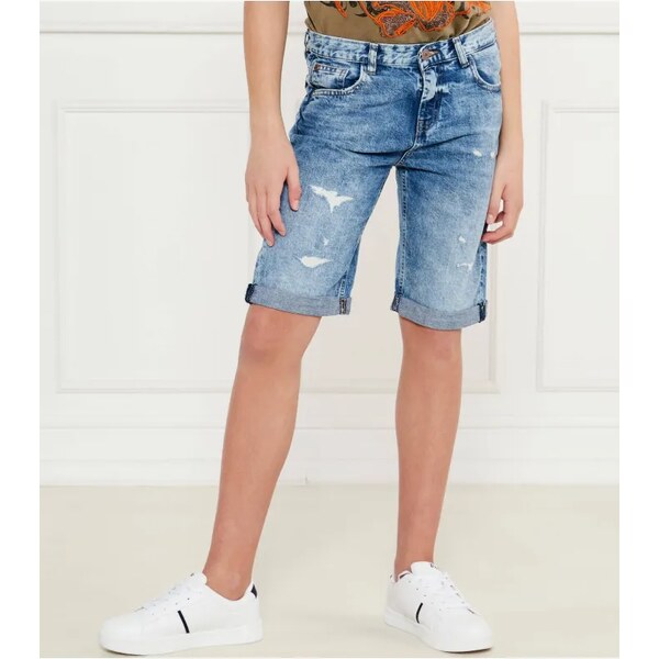 Guess Džínsové šortky | Regular Fit | s prímesou ľanu 63425605