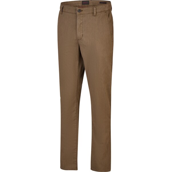 Pánske hnedé nohavice casmere touch HATTRIC modern fit 66114836