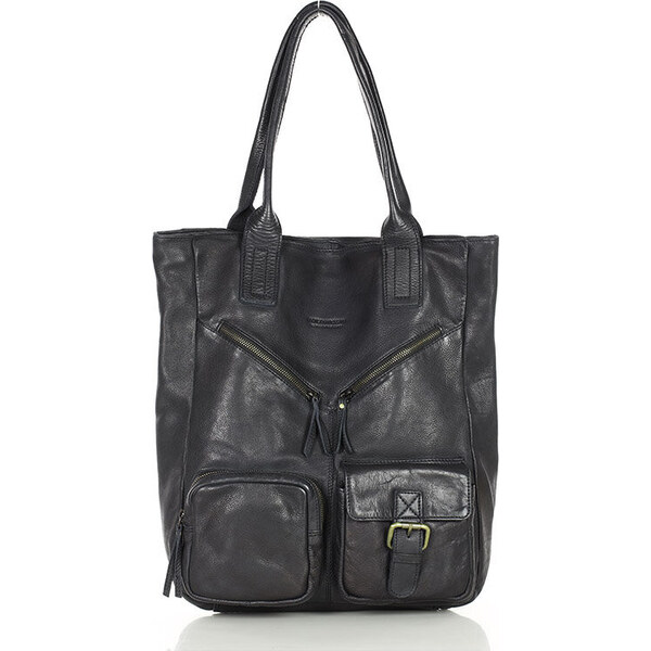 MARCO MAZZINI čierna kabelka s vreckami (vs31a) 47338566