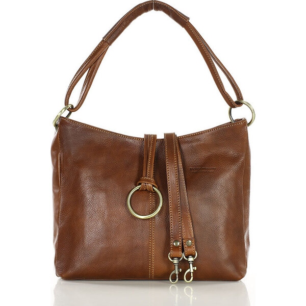 MARCO MAZZINI hnedá kožená taška cez rameno (416b) 49456914