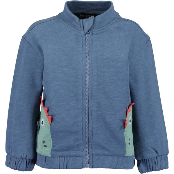 BLUE SEVEN Tepláková bunda zafírová / nefritová / koralová / čierna 66119770