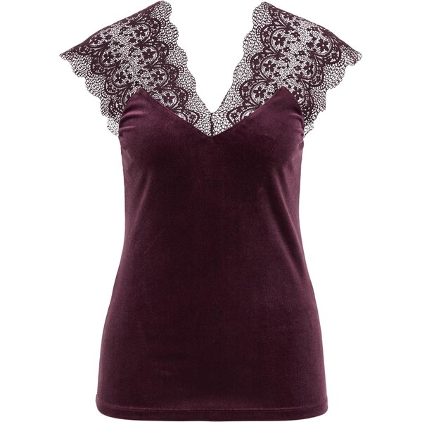 WE Fashion Top baklažánová 66120023