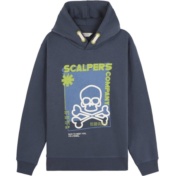 Scalpers Mikina modrá / námornícka modrá 66120049