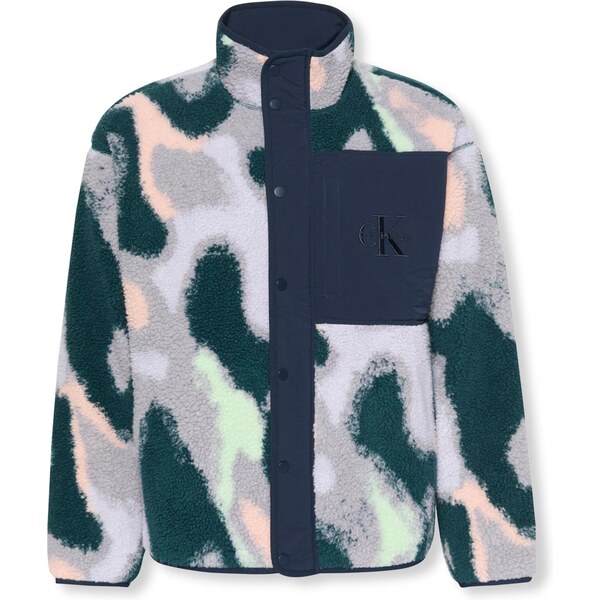 Calvin Klein Jeans Prechodná bunda námornícka modrá / modrosivá / 66120057