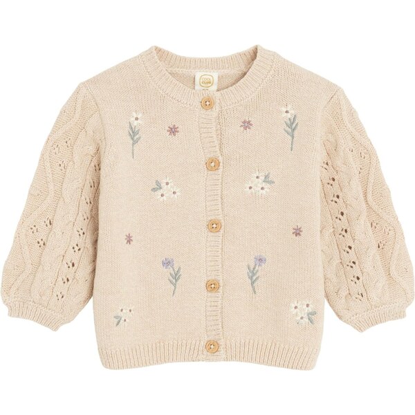 Cool Club Kardigán béžová / pastelovo zelená / svetlofialová / biela 66120377