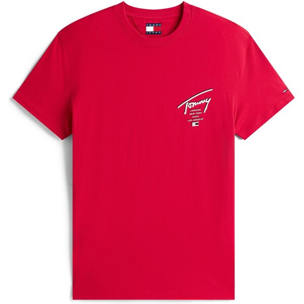 Tommy Jeans Tričko CITY červená / čierna / biela 66120417