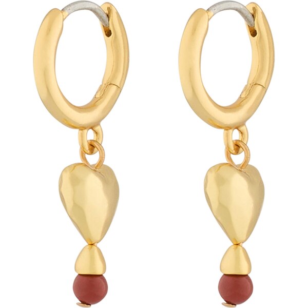 & Other Stories Náušnice zlatá / červená 66120633