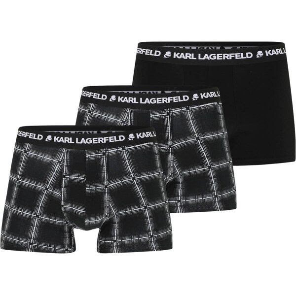 Karl Lagerfeld Boxerky čierna / biela 66120674