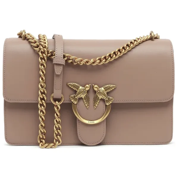 Pinko Kožená kabelka na rameno LOVE ONE CLASSIC 44703982