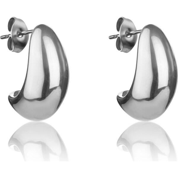 Emily Westwood Slušivé visiace náušnice z ocele Tear Drop Katie 66584006