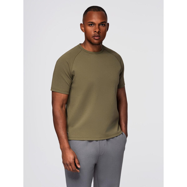 Ombre Mens COMFORT FIT T-shirt with raglan sleeves - olive 66153312
