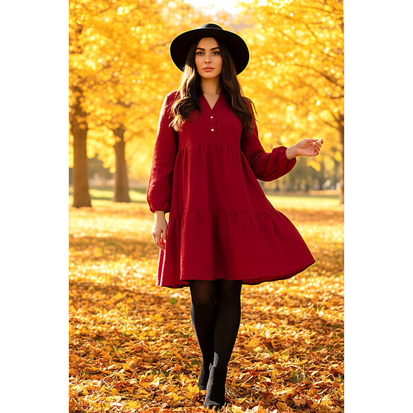 Volné šaty Lotika zo 100% lanu 48640344