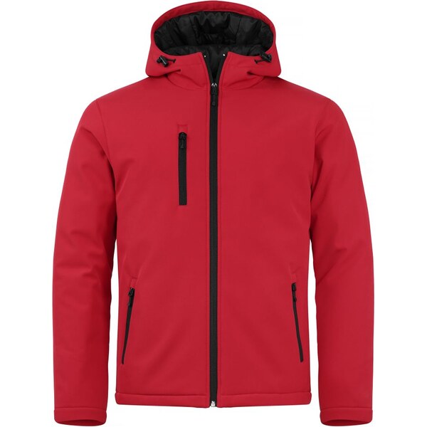 Pánska zateplená softshellová bunda s kapucňou Clique 66133019