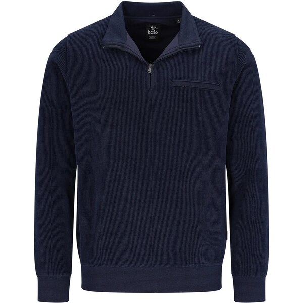 Pánska tmavomodrá menčestrová troyer mikina HAJO 66133236