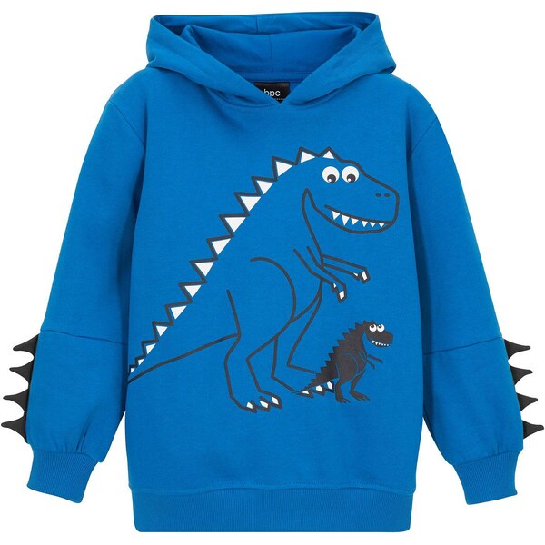 bonprix Mikina s kapucňou z čistej bio bavlny, farba modrá 45201183