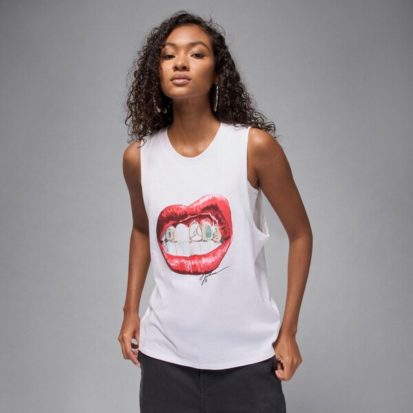 Jordan Flight Wmns Sleeveless Graphic Tee White - Dámske - Tričko 66361333