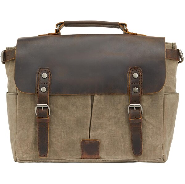 DreiMaster Vintage Messenger hnedá / olivová 66140336