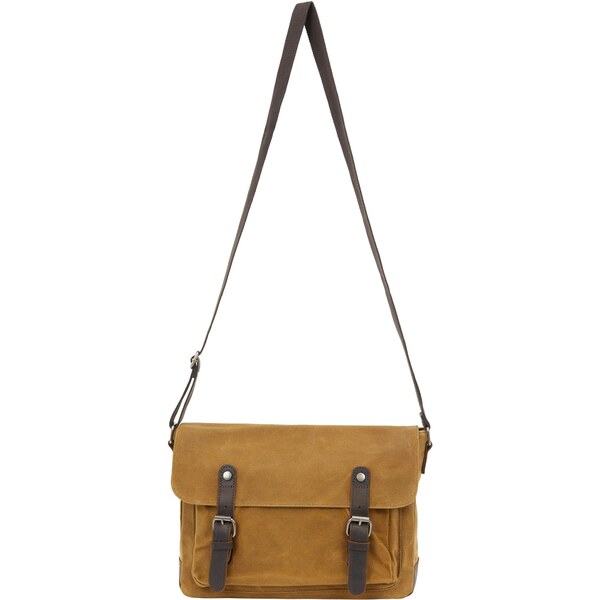 DreiMaster Vintage Messenger karamelová / antracitová 66140906