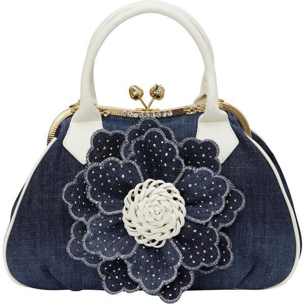 usha FESTIVAL Kabelka modrá / biela 66141253