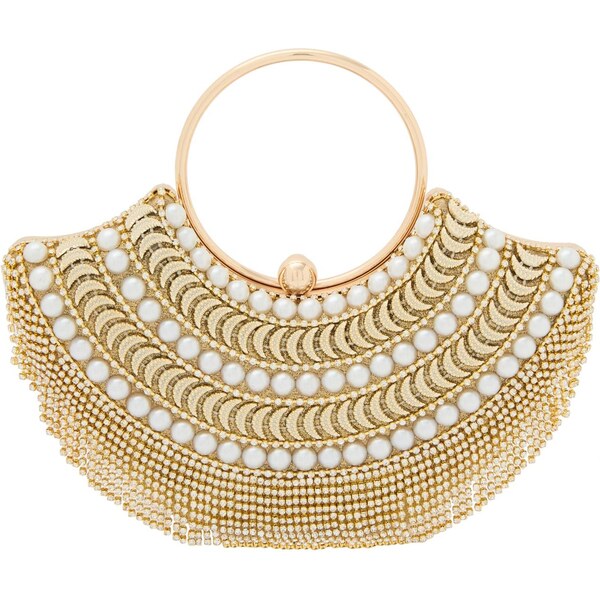 faina Kabelka béžová / zlatá / perlovo biela 66141389