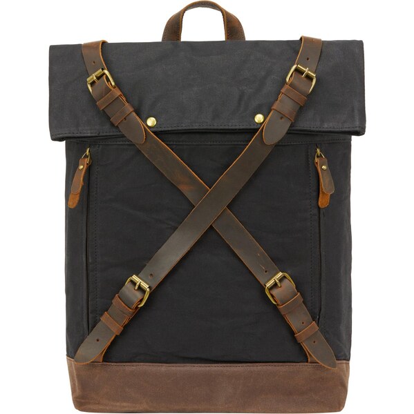 DreiMaster Vintage Batoh tmavohnedá / čierna 66142234