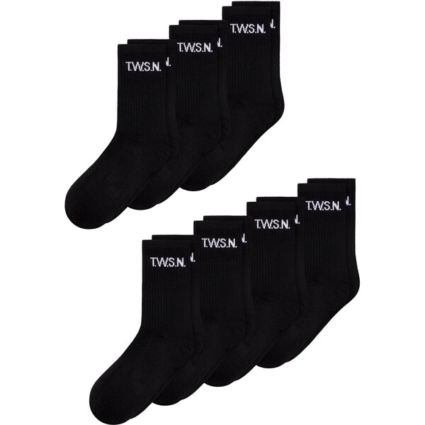 TWO SOON Ponožky čierna / biela 66142897