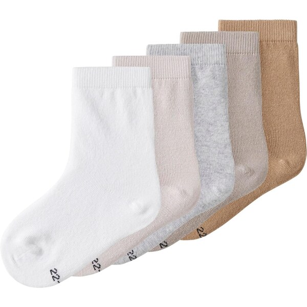 TWO SOON Ponožky farba ťavej srsti / tmavobéžová / sivá melírovaná / 66163639