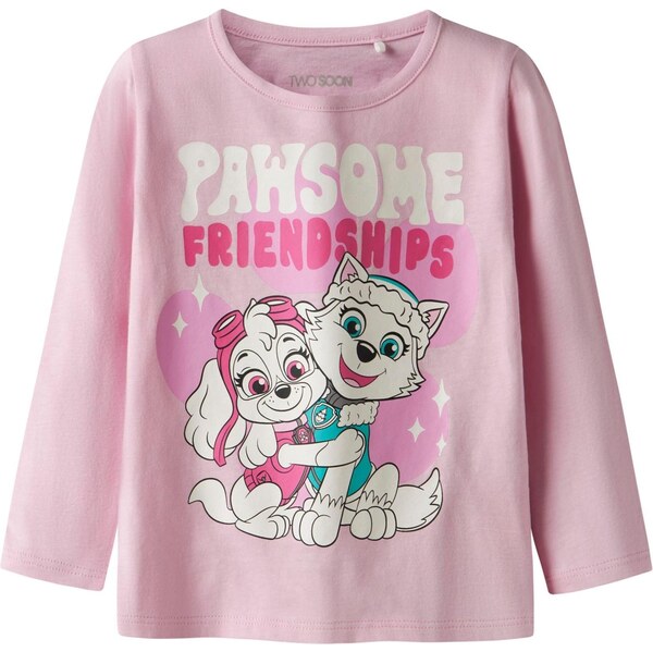 TWO SOON Tričko Paw Patrol nebielená / ružová / ružová / čierna 66163686