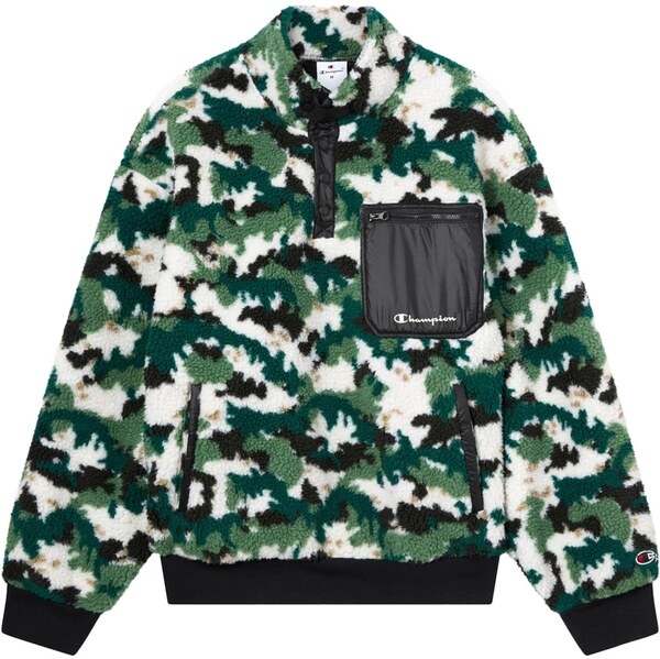 Champion Authentic Athletic Apparel Sveter tmavozelená / čierna / 66143462