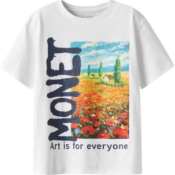 TWO SOON Tričko Kunst námornícka modrá / zelená / oranžová / biela 66163702