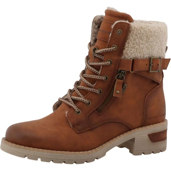 TOM TAILOR Šnurovacie členkové čižmy hnedá 66144906