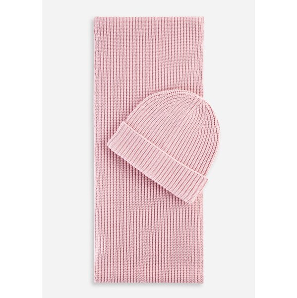 bonprix Šál a čiapka (2-dielna), farba ružová 60614547