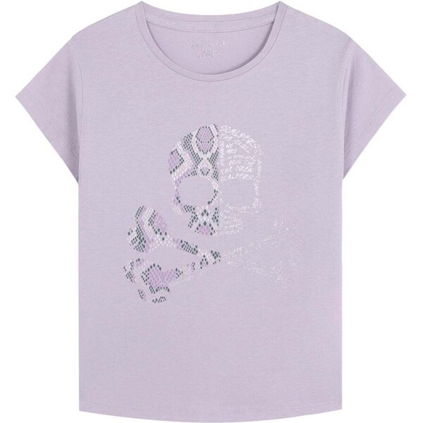 Scalpers Tričko orgovánová / čierna / biela 66145969