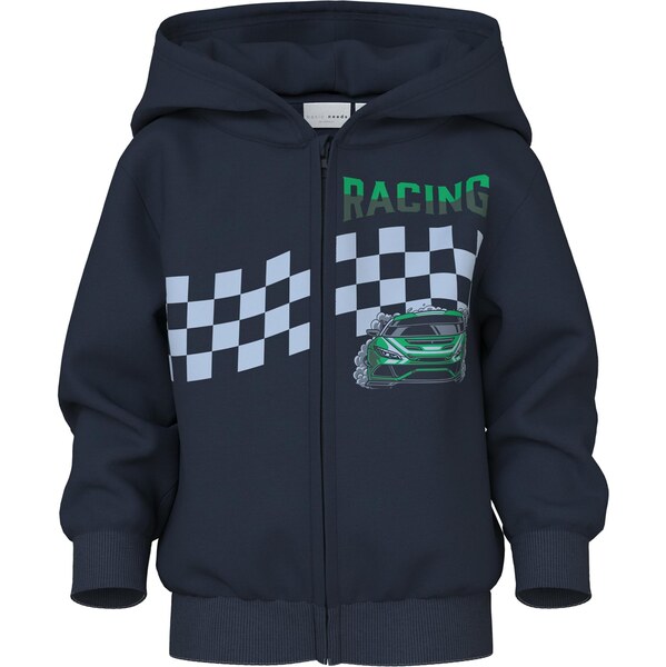 NAME IT Tepláková bunda NMMVOLTINUS námornícka modrá / modrosivá / 66146148