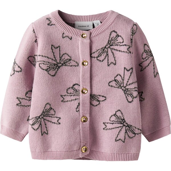 NAME IT Kardigán NBFREBOWIE svetlofialová / čierna 66146236
