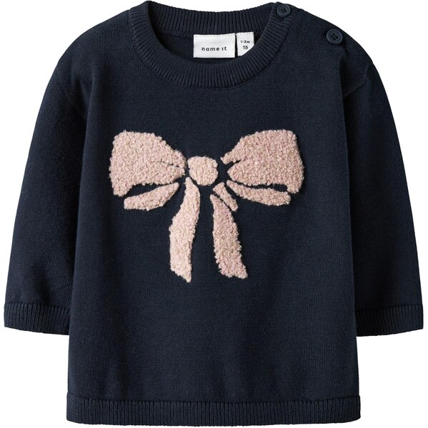NAME IT Sveter NBFREBOW béžová / námornícka modrá / ružová 66146245