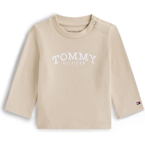 TOMMY HILFIGER Tričko béžová / biela 66146875