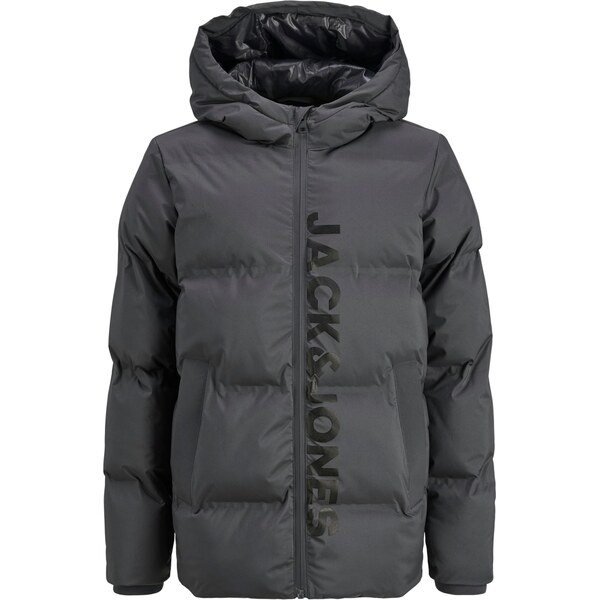 Jack & Jones Junior Prechodná bunda JJKAITO čadičová / čierna 66146950
