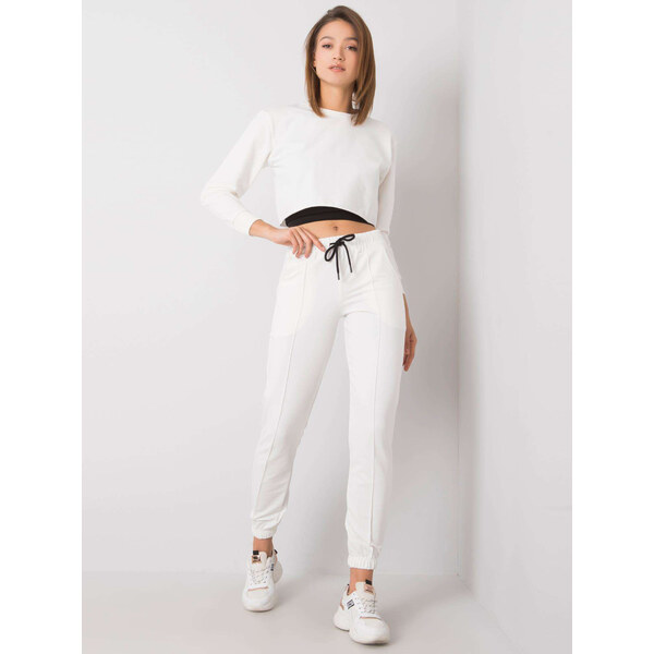 RUE PARIS Smotanová dámska tepláková súprava HG-KMPL-5382.21-ecru 57947724